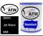 Preview: BMW, Jet Black, 668: 1L Lackdose, von ATW Autoteile West.